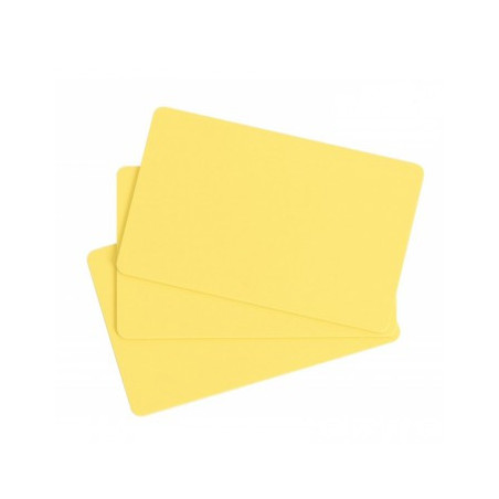 Targeta Groga PVC-0,76mm. 100 u.